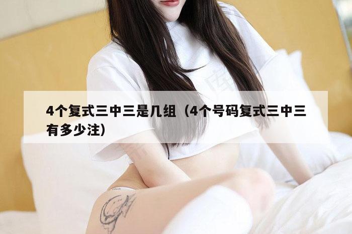4个复式三中三是几组（4个号码复式三中三有多少注）